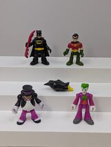 Imaginext DC Super Friends Batman Robin Joker Penguin  bird Figures lot - $13.85