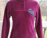 Patagonia Worn Wear Girls Re-Tool Snap-T Pullover Fleece Pink Berry Size... - $45.99