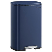 13 Gallon (50 L) Trash Can, Stainless Steel Kitchen Garbage Can, Recycli... - £206.39 GBP