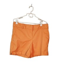 Loft The Riviera Shorts Women&#39;s Size 10 Orange Cotton Blend Summer Beach Chino - £11.95 GBP