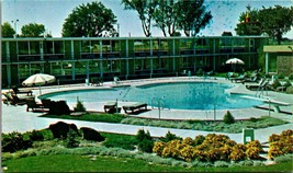 Poolside Vacances Inn Motel Twin Falls Idaho Identification Unp Chrome Postale - £7.29 GBP