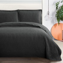 BEDELITE Black Quilt Sets Queen - Summer Soft Quilt for Full Size Bed, - £46.24 GBP