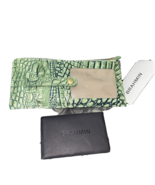 Brahmin Melbourne Wallet Embossed Leather Credit Card Holder  Agace Green - $96.31 CAD