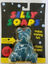 Vintage Silly Soaps Novelty Soap Non Toxic New Old Stock Blue Bear U164 - £6.38 GBP