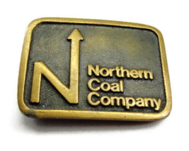 1980 Northern Coal Company Meeker Operations Solid Bronze Vintage Belt B... - £47.41 GBP