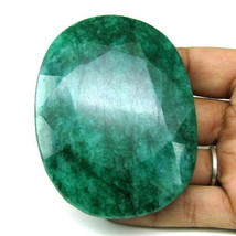 Rare Huge 667Ct Natural Brazilian Green Emerald Oval Shape Faceted Gemstone - £124.77 GBP