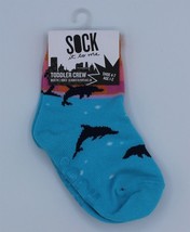 Sock It To Me Socks - Toddler Crew - Dolphins - Shoe Size 4-7 - £5.42 GBP