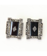 Sterling Silver Clip Earrings  21mm x 17mm x 4mm - $29.39