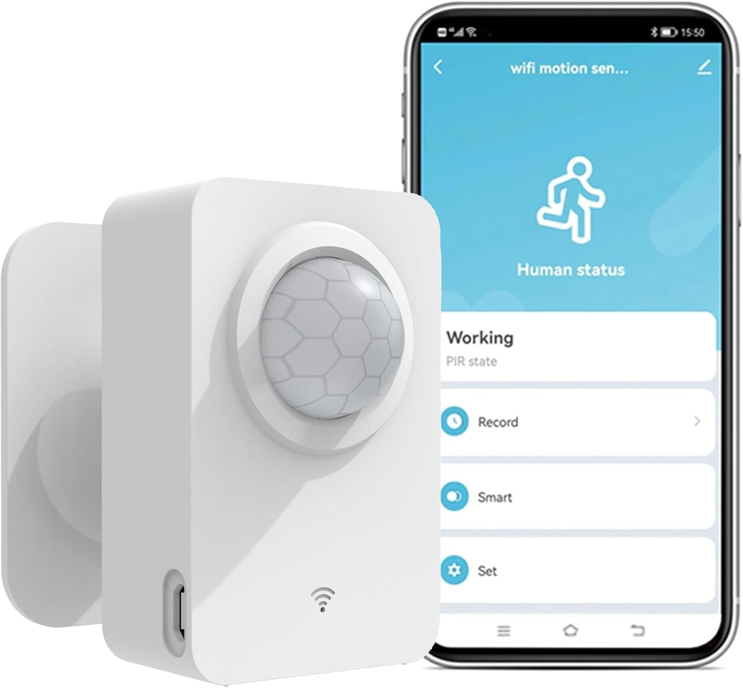 Wifi Wireless Motion Sensor: Intelligent Pir Motion Detector That Can Be... - $37.22