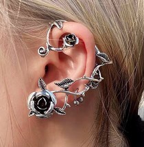 Rose &amp; Thorns Ear Cuff Gothic - $9.55