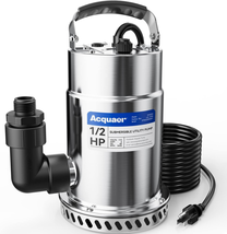  3030GPH Stainless Steel Sump Pump, Water Removal for Basement Hot Tub P... - $136.90
