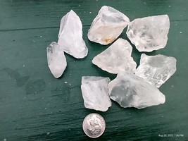 Natural Rough Quarts Rough Raw Clear Quartz Crystal Bulk Wholesale 215 gr - £7.78 GBP