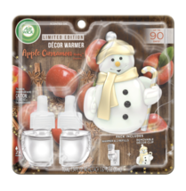 Air Wick PlugIn Scented Oil Starter Kit W/Snowman Décor Clip, Warmer + 2 Refills - £18.61 GBP