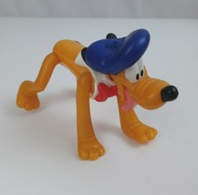Vintage Disney Pluto Wearing Shirt &amp; Cap 2.5&quot; x 3.5&quot; Poseable Collectibl... - €4,16 EUR