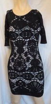 Intimately Free People Lace cut out Bodycon Stretch Little Black Dress S... - £19.95 GBP