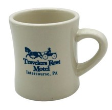 Travelers Rest Motel Intercourse PA Mug Diner Style Pennsylvania 4 inch - £19.48 GBP