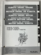 Kubota D1005-E3  D1105-E3  D1105-TE3  D1305-E3 V1305-E3  Engine Operator... - £14.00 GBP