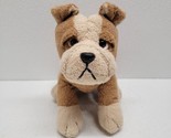 Russ Berrie Bullet Plush Bulldog Puppy Dog 9&quot; Beanbag Tan Stuffed Animal - £23.73 GBP