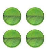 Traditional Style Banana Leaf Round Melamine Plate (12 Inch)  Set of 4 F... - £34.10 GBP