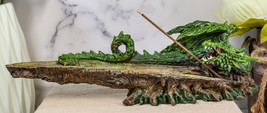 Ebros Green Earth Dryad Tree Greenman Dragon Incense Holder Burner Figurine - $21.99