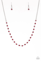 Paparazzi Party Like a Princess Red Necklace - New - £3.60 GBP