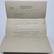 Vintage Letter Ambler McCluer &amp; Ambler Lawyers Parkersburg West Virginia... - $301.22 MXN