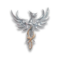 Starlinks Sun Phoenix Pendant - Optimism By Anne Stokes - $2,028.23 MXN