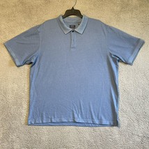 Men&#39;s Arrow Short Sleeve Blue Polo Shirt Cotton Blend 2XL - $11.14