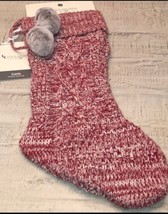 Koolaburra by UGG Red Carla Cable Knit Christmas Stocking New - £14.88 GBP