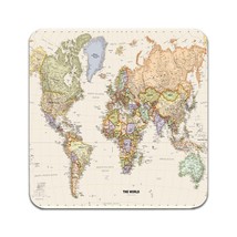 2 PCS Map of the World Coasters - £11.89 GBP