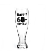 Happy Birthday Pilsner Glass - 60th - £29.59 GBP