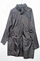 Nau Mens Black Long Sleeve Rain Hooded Weatherproof Shell Trench Coat Ja... - $142.45