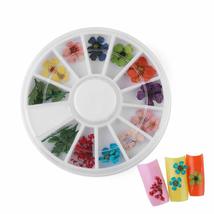 Fashion DIY Decoration Dried Nail Decal Nail Art Sticker Manicure Tips 3D Flower - £9.85 GBP