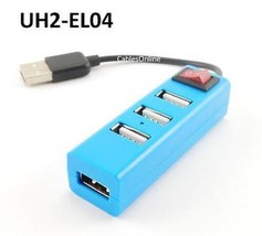 Compact 4-Port Usb 2.0 Hub W/On &amp; Off Switch - Cablesonline Uh2-El04 - £18.03 GBP