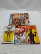 Lot Of (5) Vintage Science Fiction Novels Analog 6 Ptath Vanishing Point - £38.78 GBP