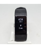 Fitbit Charge 2 Tracker Heart Rate Fitness Silver &amp; Black NO CHARGER C23 - $18.93