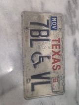 1994 United States Texas Disabled License Plate 7BL VL Expired - £7.79 GBP