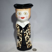 Bella Casa Susan Paley Francis Leopard Vase by Ganz Ceramic Porcelain 10” Tall - £13.54 GBP