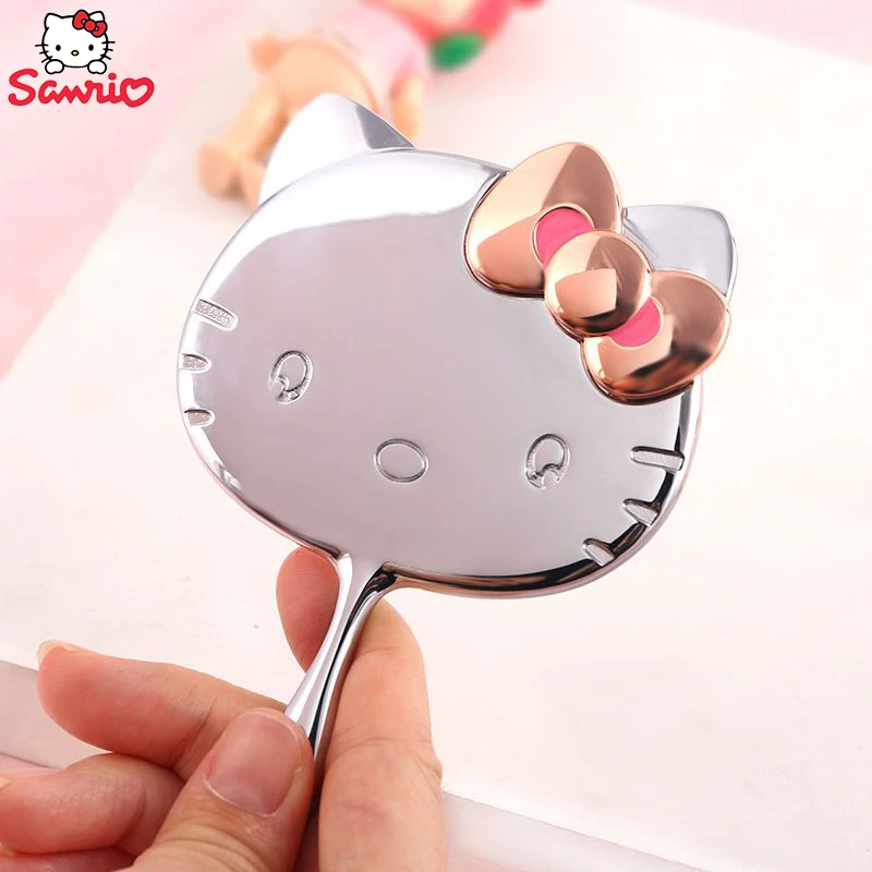Sanrio Hello Kitty Mirror Chain Portable Handheld Cosmetic Mirror Hd Mirror - £19.01 GBP