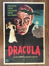 HORROR OF DRACULA (1958) Stone Litho Poster Christopher Lee Hammer Horror Art! - £441.00 GBP