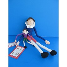 2 HOTCH POTCH Alphabet Plush Doll 22” &amp; 11&quot; Colonial Williamsburg Merry Makers - £25.92 GBP