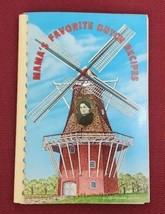 Vintage 1970s Souvenir Cookbook Mama&#39;s Dutch Recipes Cardstock Pages Comb Bound - $17.09