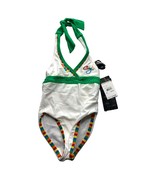 New Coogi Girls Toddler 3T White Green Swimsuit Bathing Suit Swim Beach ... - £15.56 GBP