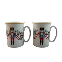 Block Spal Whimsey Christmas Nutcracker Coffee Mugs Cups 1992 Portugal Lot of 2 - £15.82 GBP