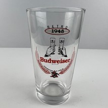 Budweiser Retro 1948 Pint Beer Glass - £7.78 GBP