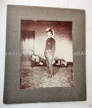 antique PHOTOGRAPH MAN SOLDIER UNIFORM SWORD masonic? fraternic? - £33.10 GBP