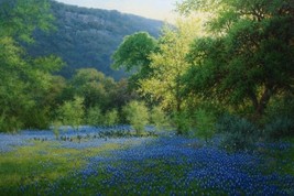 William Hagerman Blue Staccato Giclee on Canvas - £264.60 GBP