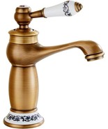 Antique Single Handle Bathroom Basin Faucet Vintage Style Mixer Tap, Rus... - $290.00