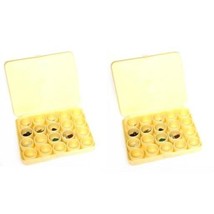 2 Plastic Organizer Boxes 20 Storage Jar Jewelry Findings Beads Gems Wat... - £9.00 GBP