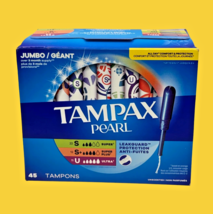 Tampax Pearl 45 Count 3 Month Supply 22 Super 12 Super Plus 11 Ultra Lea... - $10.89
